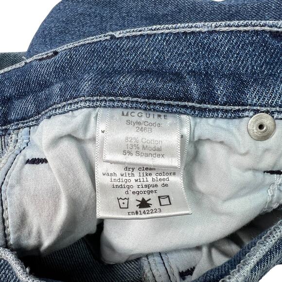 McGuire Vintage Slim Fit High Rise Jeans Medium Wash Womens 25 - Picture 6 of 6